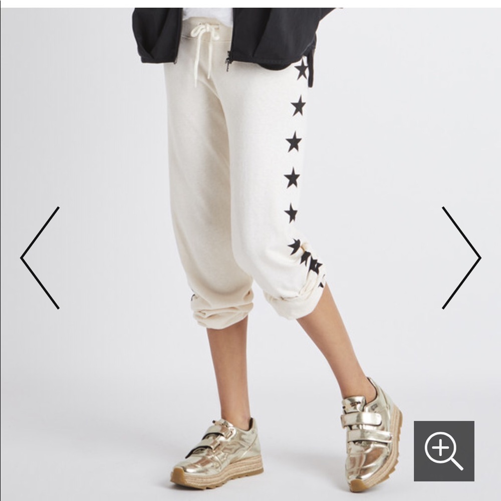 Monrow vintage sweat pants with black stars